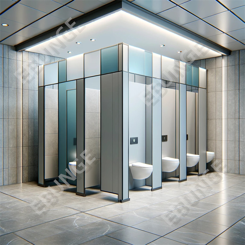 Scratch Resistant Laminate Bathroom Vanity Partitions with Full Privacy