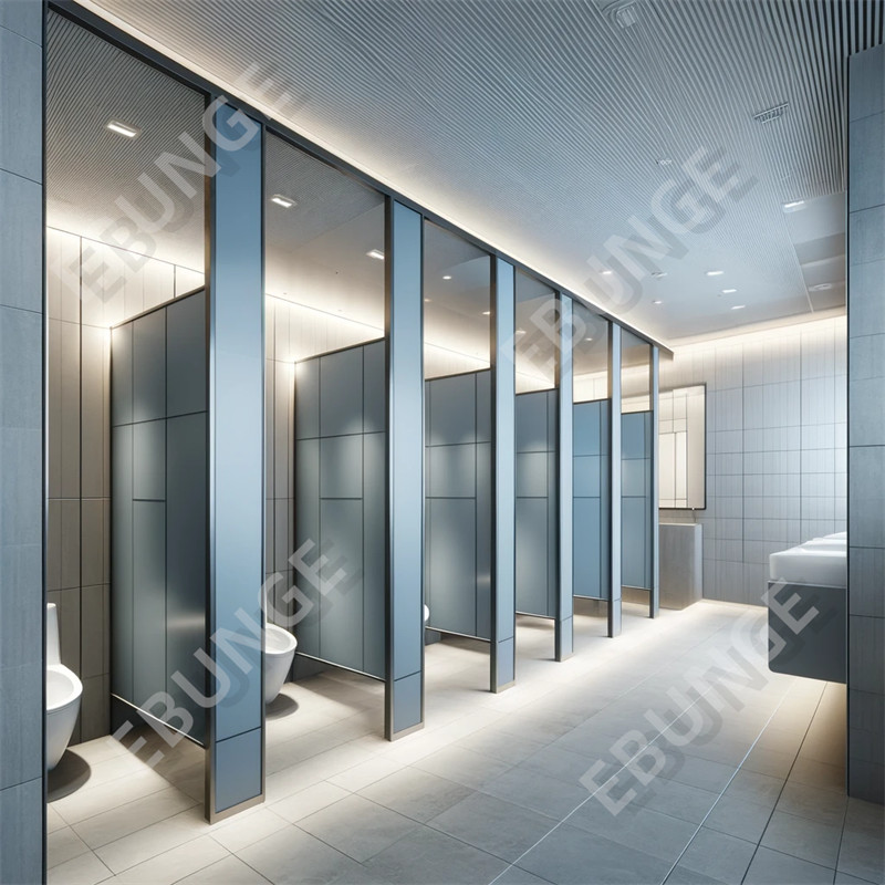 Scratch Resistant Laminate Bathroom Vanity Partitions with Full Privacy