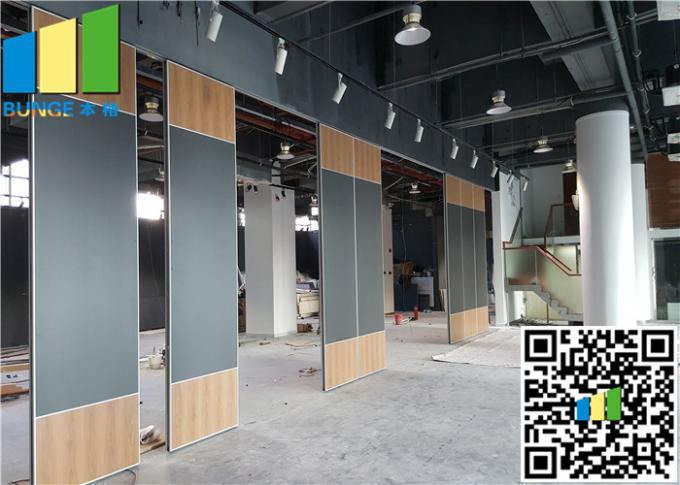 Seafood Restaurant Room Partition Hanging Office Aluminum Sliding Doors 1
