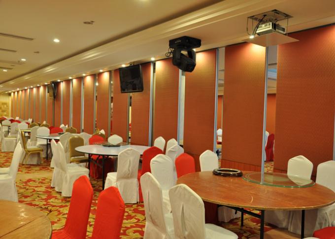 Seafood Restaurant Room Partition Hanging Office Aluminum Sliding Doors 5