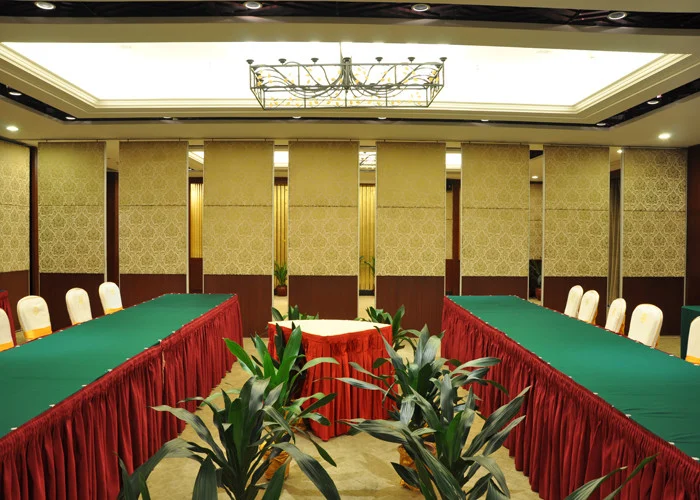 Seafood Restaurant Room Partition Hanging Office Aluminum Sliding Doors