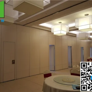 Shopping Hall Mall Frameless Sliding Folding Glass Partition Doors With Dupont Roller