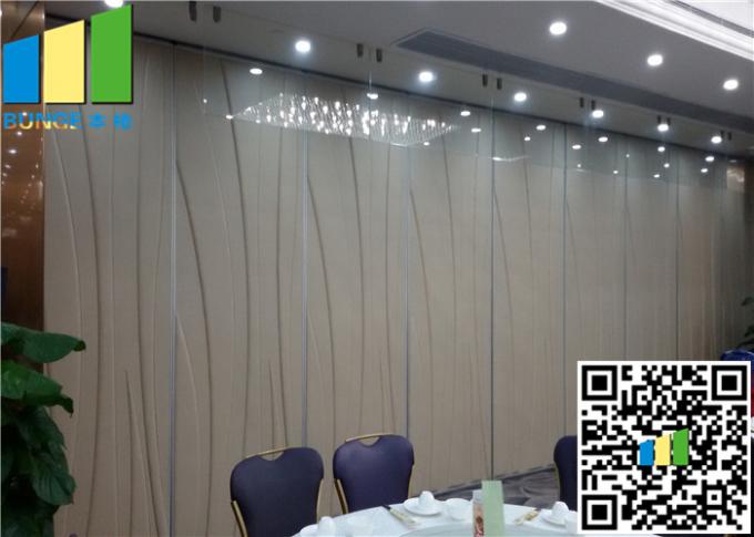 Shopping Hall Mall Frameless Sliding Folding Glass Partition Doors With Dupont Roller 3