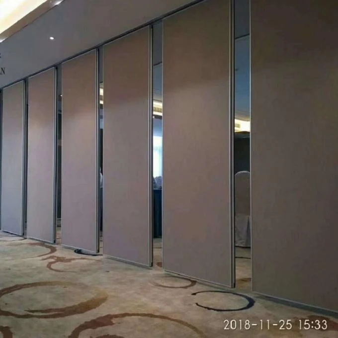 Sliding Aluminium Acoustic Partition Walls Hotel Soundproof Folding Operable Partitions 0