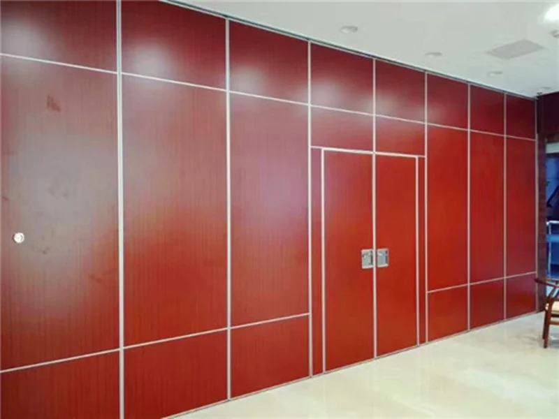 Sliding Aluminium Roller Soundproof Partition Wall Melamine Surface 4m Height