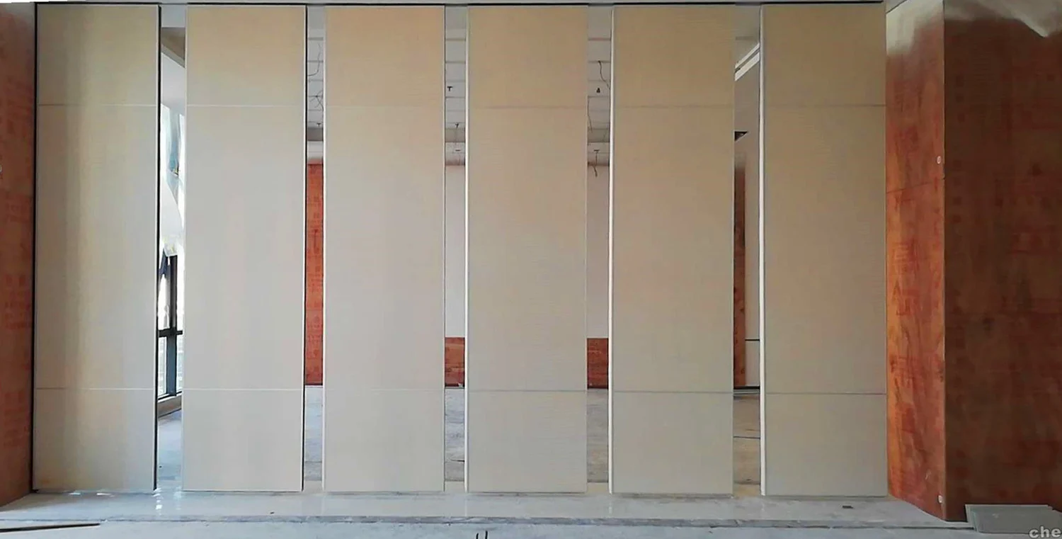 Sliding Aluminium Roller Soundproof Partition Wall Melamine Surface 4m Height