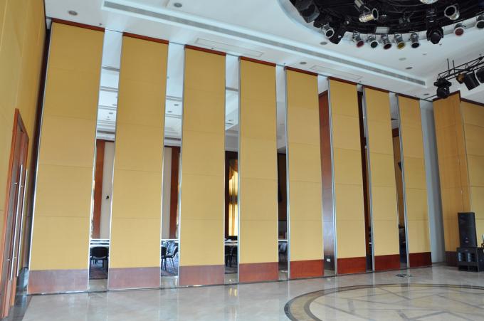 Sliding Aluminium Track Wheel Classroom Wall Partitions / Wooden Room Dividers 0