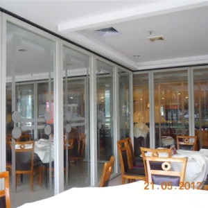 Sliding Aluminum Glass Partitions Wall