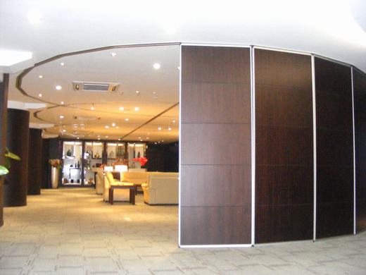 Sliding Door Track Rollers Commercial Movable Partition Wall Acoustic Fabric Surface 1