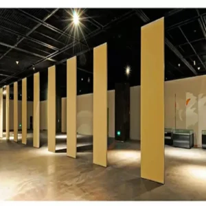 Sliding Fireproof Acoustic Partition Wall Full Height Aluminum Active Laminate Surface
