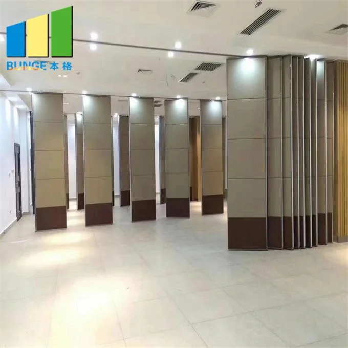 Sliding Folding Aluminium Frame Soundproof Acoustic Room Divider Partition For Office 1