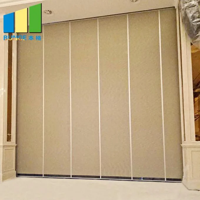 Sliding Folding Aluminium Frame Soundproof Acoustic Room Divider Partition For Office 0