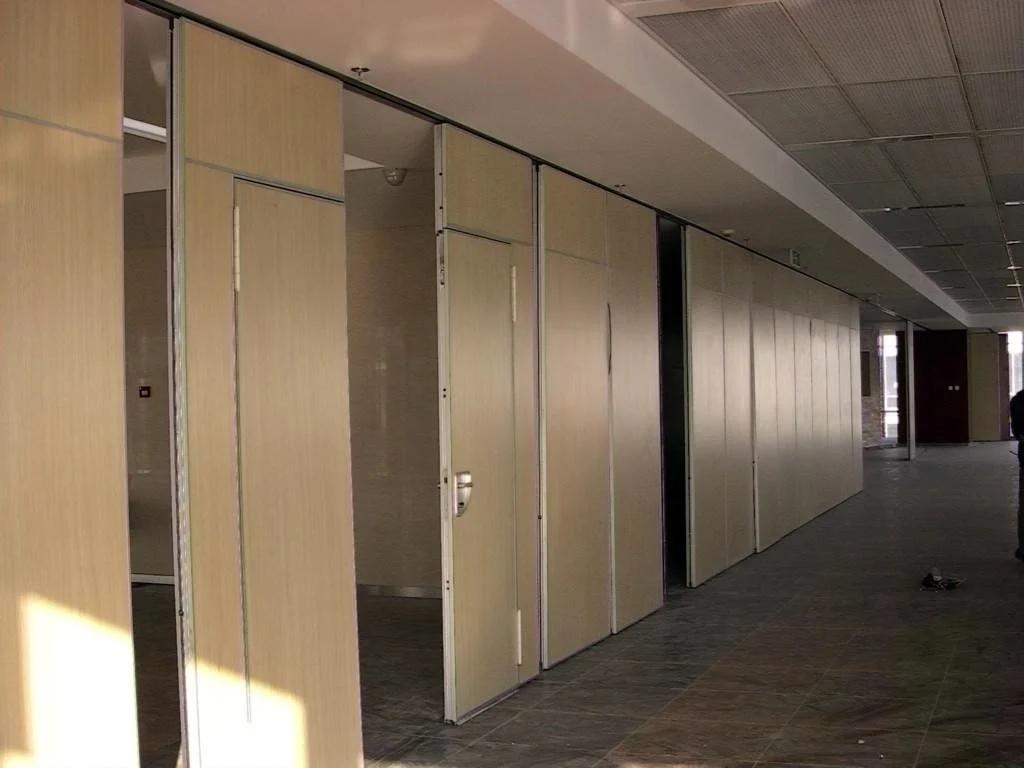 Sliding Folding Office Sound Proof Wall Partition Commercial Interior Door Aluminium Trolley