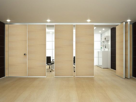 Sliding Folding Partition Walls For Restaurant Dining Room Office Customized Color 2