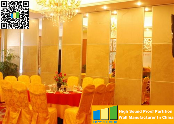 Sliding Folding Partitions Movable Temporary Room Dividers 32 / 53 db STC Coefficient