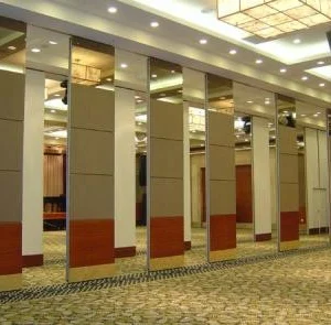 Sliding MDF Board + Aluminium Wooden Room Divider 65 mm Thickness