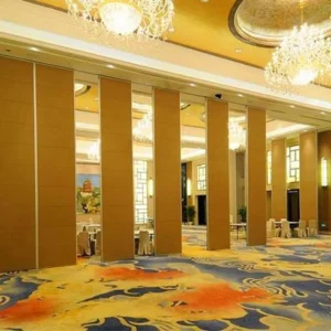 Sliding Melamine Surface Movable Partition Walls With Aluminium Track 6m Height