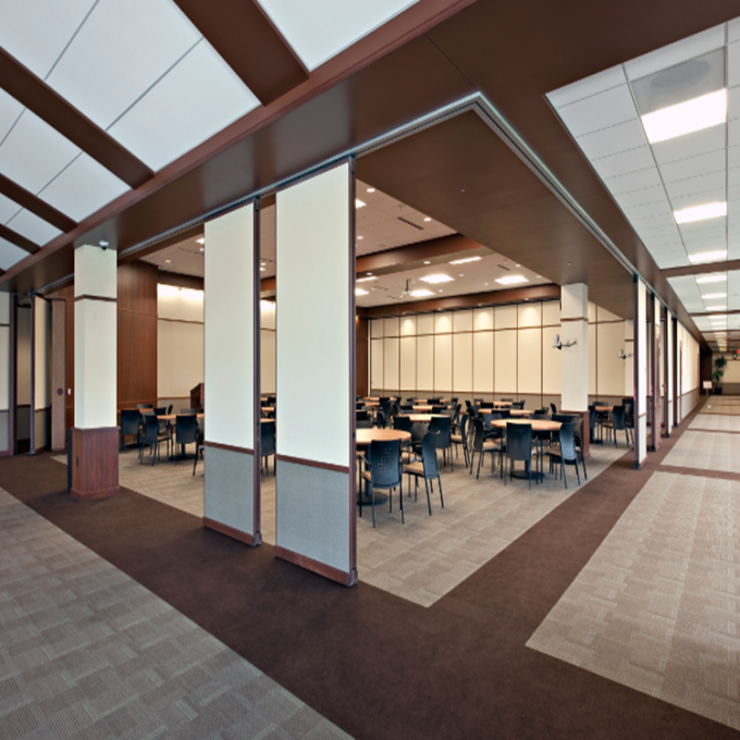 Sliding Movable Partition Walls For Restaurant 85mm Thickness 6 Meter Height 0