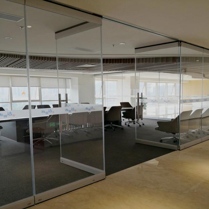 Sliding Partition Walls Glass Partition Top And Bottom Frameless Glass Movable Partition For Balcony 0
