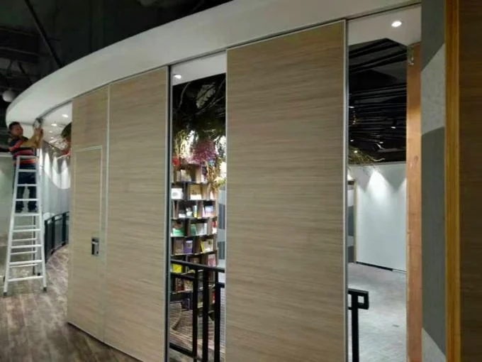 Sliding Rail Aluminium Frame Office Acoustic Partition Wall Panel Thickness 65mm 0