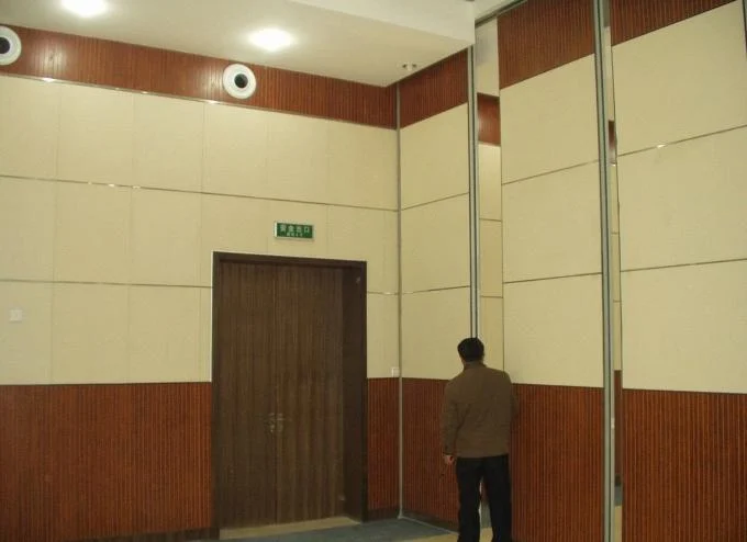 Sliding Room Dividers For Banquet Hall with Acoustic Leather Soft Cover Surface 0