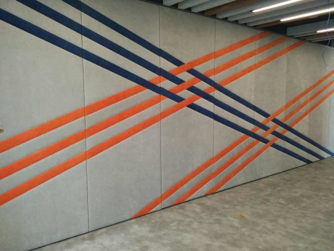 Sliding Soundproof Movable Partition Walls Top Hung Supported 85 mm Melamine Surface 1