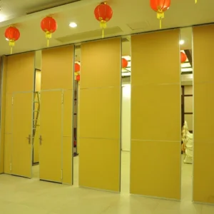 Soft Fabric Folding Door Operable Sound Proof Partitions Panel Width 1230 mm