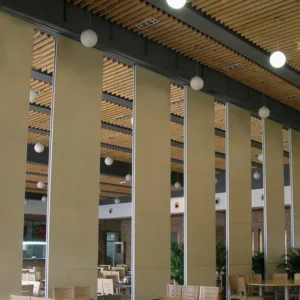 Sound Absorbing Material Sliding Partitions Walls For Banquet Room And Office Room