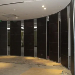 Sound Absorption Operable Acoustic Mobile Partition Wall For Banquet Hall