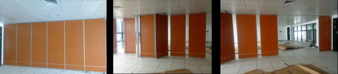Sound Absorption Operable Acoustic Mobile Partition Wall For Banquet Hall 0