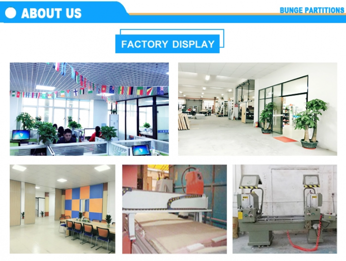 Sound Insulation Acoustic Removable Panel Movable Aluminium Office Sliding Partition Wall For Meeting Room 3
