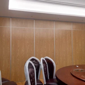 Sound Insulation Hotel Sliding Partition Walls Floor To Ceiling Aluminium System