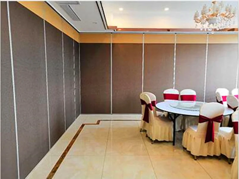 Sound Insulation Movable Track Folding Sliding Partition Wall Easy Operated