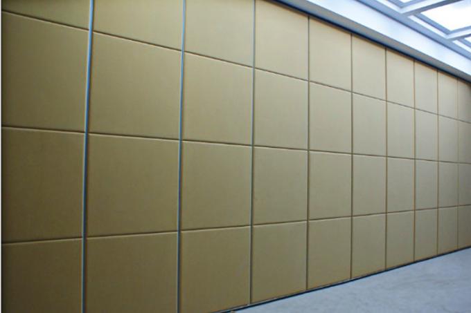 Sound Proof Aluminum Movable Banquet Restaurant Partition Wall With Double Wheels 0