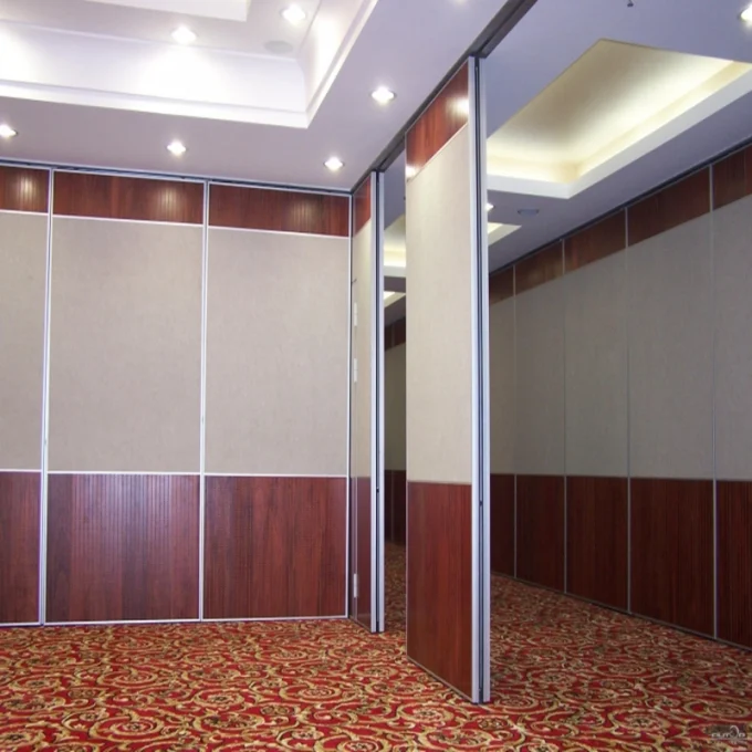 Sound Proof Folding Door Partitions For Banquet Hall / Acoustic Partition Wall 0