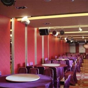 Sound Proof Material Wooden Office Sliding Partition Walls For Conference Hall