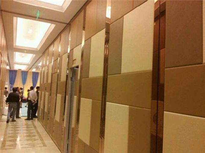 Sound Proof Material Wooden Office Sliding Partition Walls For Conference Hall 1
