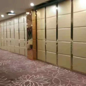 Soundproof Acoustic Folding Movable Partition Walls Fabric Sliding Doors