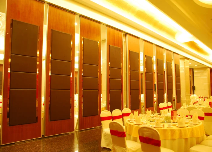 Soundproof Acoustic Folding Movable Partition Walls Fabric Sliding Doors