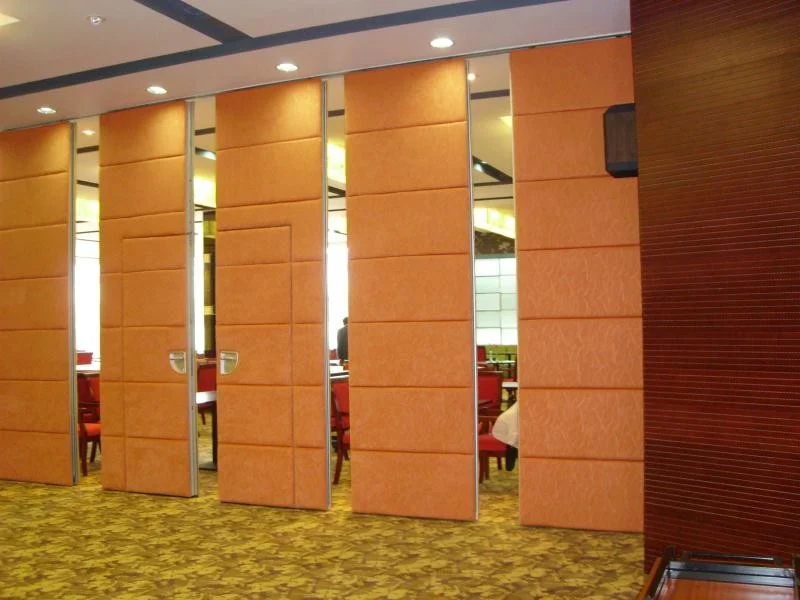 Soundproof Acoustic Folding Movable Partition Walls Fabric Sliding Doors