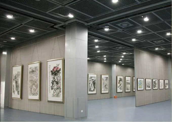 Soundproof Acoustic Room Dividers Movable Partition Without Floor Guide Operable Partition Wall Exhibition 0