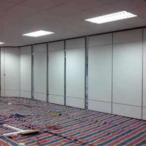 Soundproof Decorative Material Movable Partition Walls For Restaurant Fabric Surface