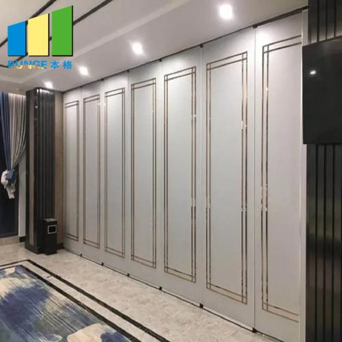 Soundproof Folding Partition And Sliding Walls Rooms Door For Hotel Banquet Hall 2