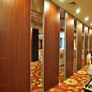 Soundproof Full Height Office Movable Sliding Partition Walls Metal Sheet