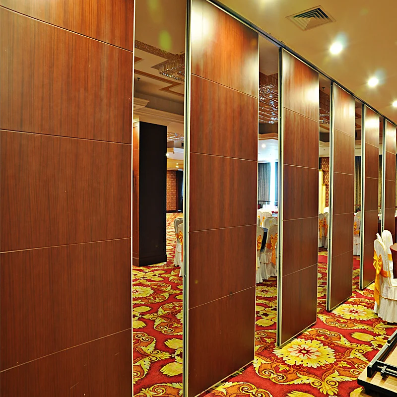 Soundproof Full Height Office Movable Sliding Partition Walls Metal Sheet