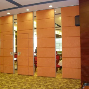 Soundproof Hanging System Office Partition Walls / Acoustic Folding Doors