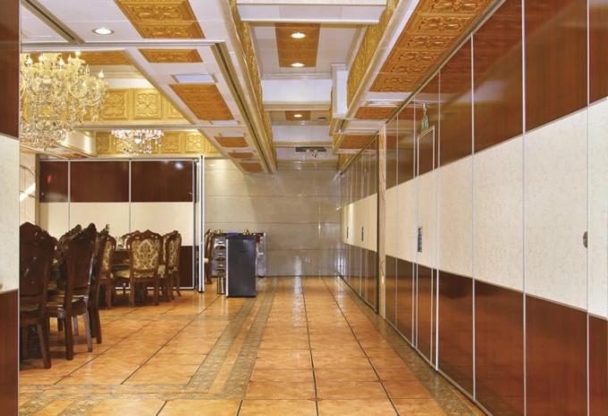 Soundproof Hotel Dinning Hall Movable Panel Operable Wall Partition With Pass Door 1
