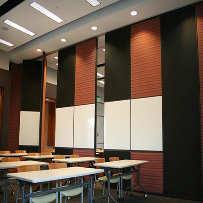 Soundproof Hotel Dinning Hall Movable Panel Operable Wall Partition With Pass Door 2