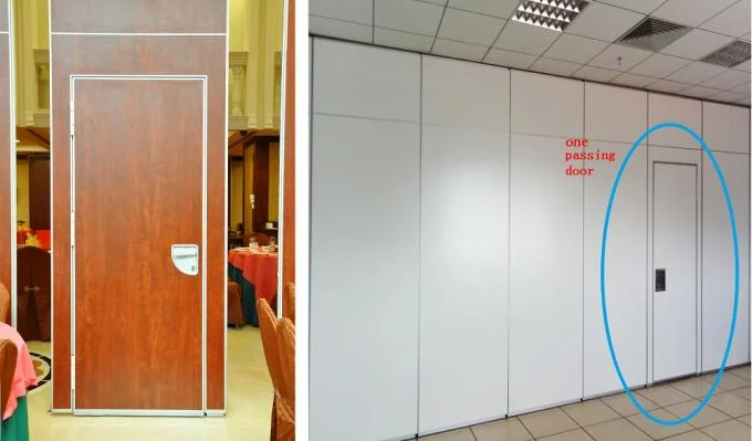 Soundproof Material Folding Panel Partitions Commercial Furniture 4 m Height 1