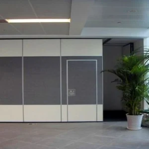 Soundproof Material Sliding Mobile Office Partition Wall Aluminium Components